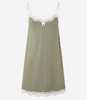 Camisola Curta em Viscose com Aplicação de Renda - 1