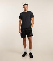 Bermuda Esportiva em Microfibra Texturizada com Estampa de Basquete - 1