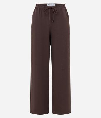 Calça em Ribana com Amarração no Cós