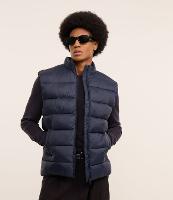 Colete Puffer em Poliamida com Gola Alta e Bolsos - 1