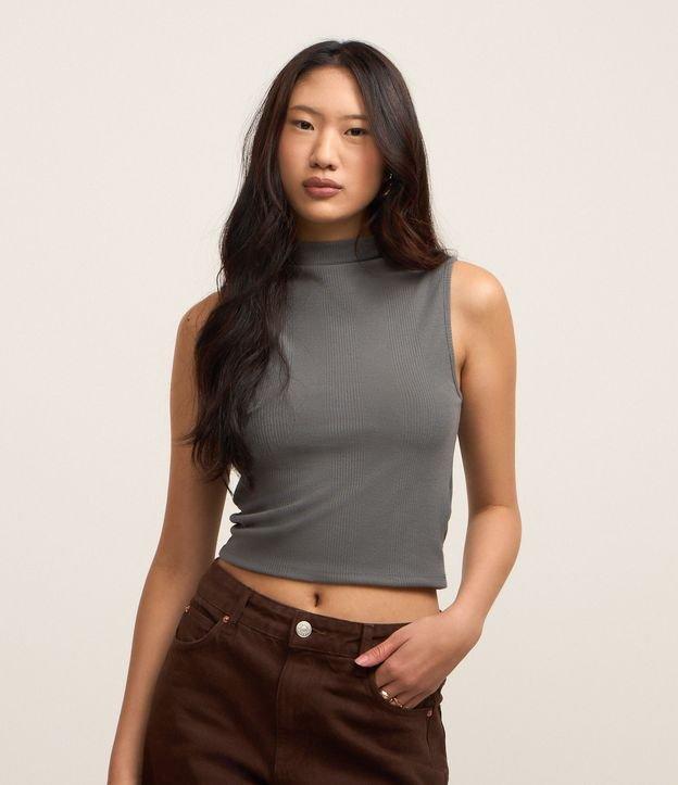 Blusa em Ribana com Golinha Alta - 2