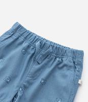 Bermuda Infantil em Sarja com Estampa Bichinhos - Tam 0 a 18 meses - 1