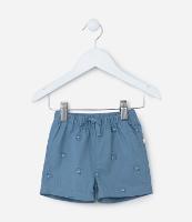 Bermuda Infantil em Sarja com Estampa Bichinhos - Tam 0 a 18 meses - 2