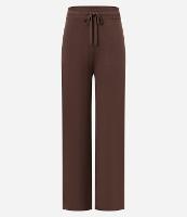 Calça Reta em Tricô com Amarração na Cintura - 1