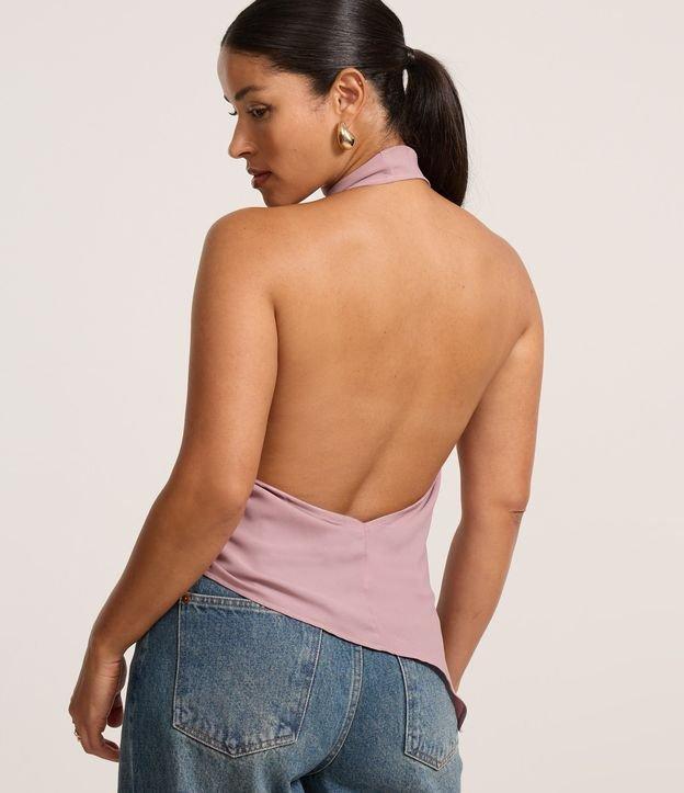 Blusa em Crepe Frente Única com Decote Degagê - 1
