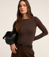 Blusa Regular em Poliamida com Decote Canoa - 3