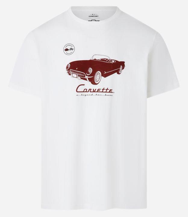 Camiseta Comfort em Algodão com Estampa de Carro Carro Corvette da Chevrolet - 1