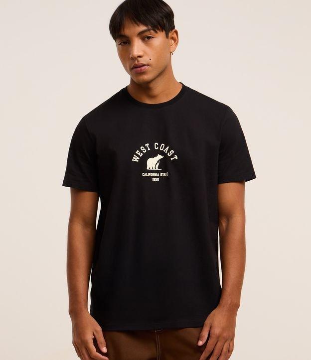 Camiseta Comfort em Algodão com Estampa de Urso e Lettering - 2