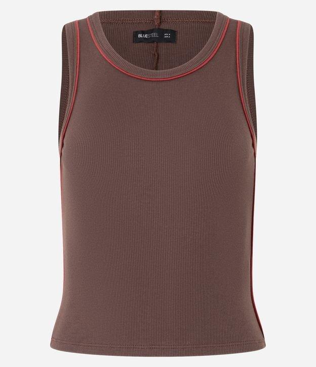 Regata em Ribana com Frisos Contrastantes - 1