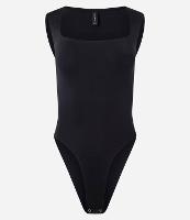 Body em Microfibra com Decote Quadrado - 1