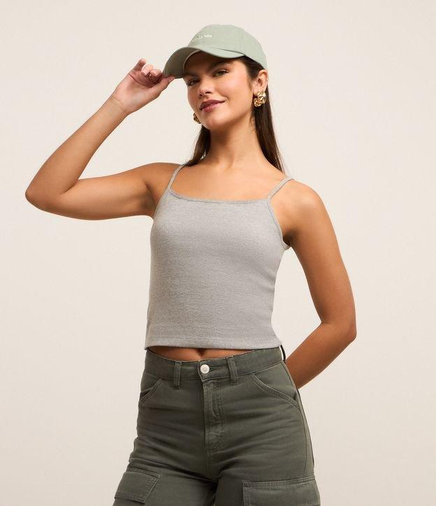 Blusa em Ribana de Alcinha com Trabalhado no Decote - 2