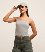 Blusa em Ribana de Alcinha com Trabalhado no Decote - 2