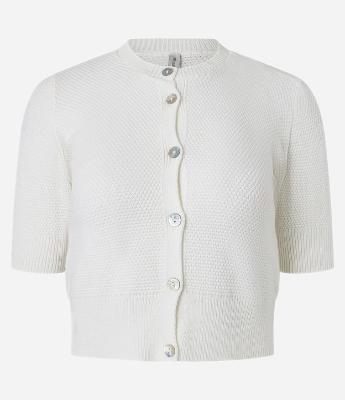 Blusa em Tricô com Botões Frontais