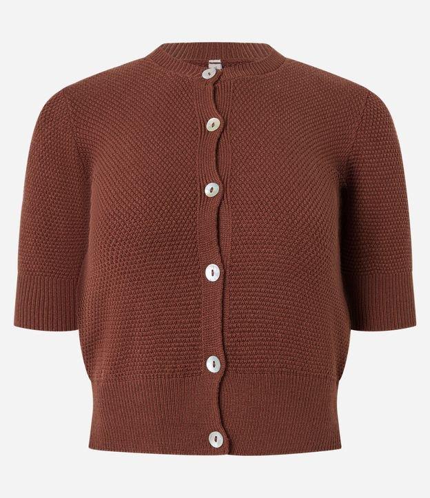 Blusa em Tricô com Botões Frontais - 1