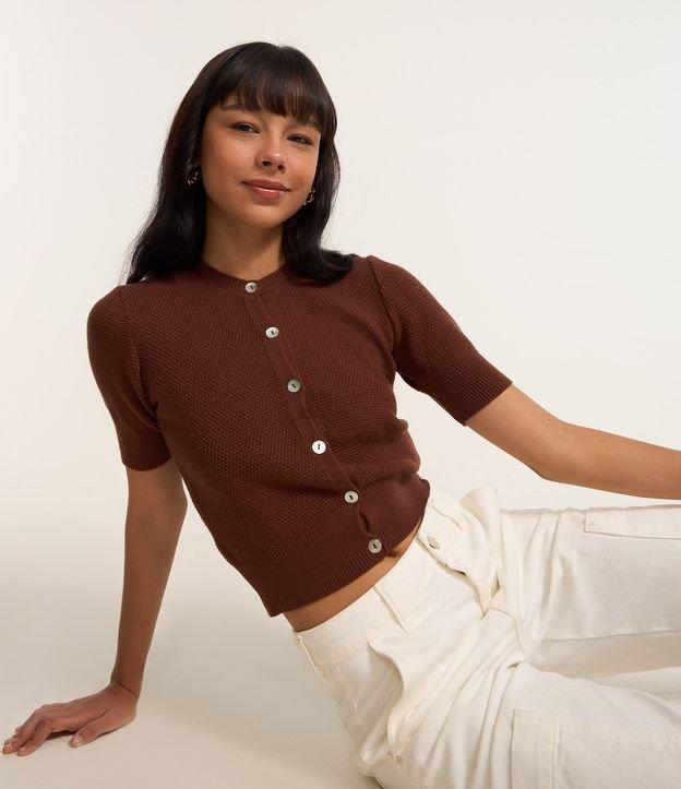 Blusa em Tricô com Botões Frontais - 2