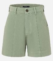 Short Regular em Sarja com Pesponto Contrastante e Bolso Faca - 1