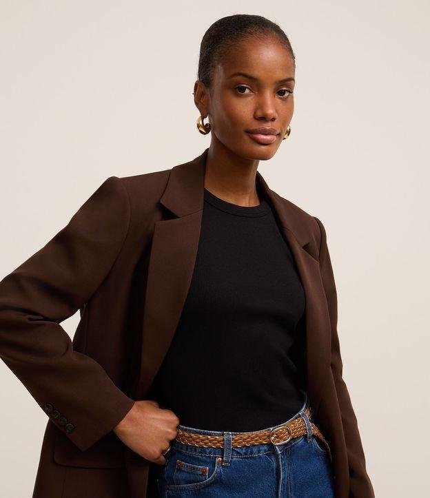 Blusa Básica Regular em Ribana de Algodão - 2