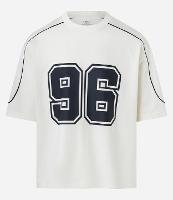 Camiseta Boxy em Algodão com Estampa Localizada - 1