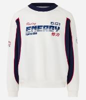 Casaco Boxy em  Moletom com Recortes e Estampa Lettering - 1