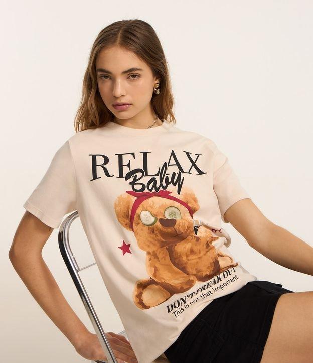 Camiseta T-shirt em Algodão com Estampa de Urso Relax Baby - 2