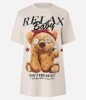 Camiseta T-shirt em Algodão com Estampa de Urso Relax Baby - 1