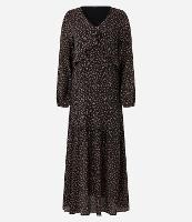 Vestido Boho Longo em Viscose com Estampa Onça - 1