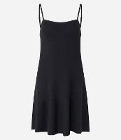 Vestido Curto Canelado de Alcinha em Tricô - 1