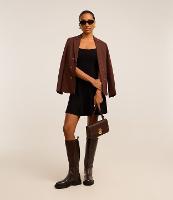 Vestido Curto Canelado de Alcinha em Tricô - 2