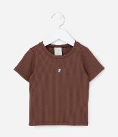 Blusa Infantil Canelada com Bordado Tulipa - Tam 1 a 6 Anos - 1