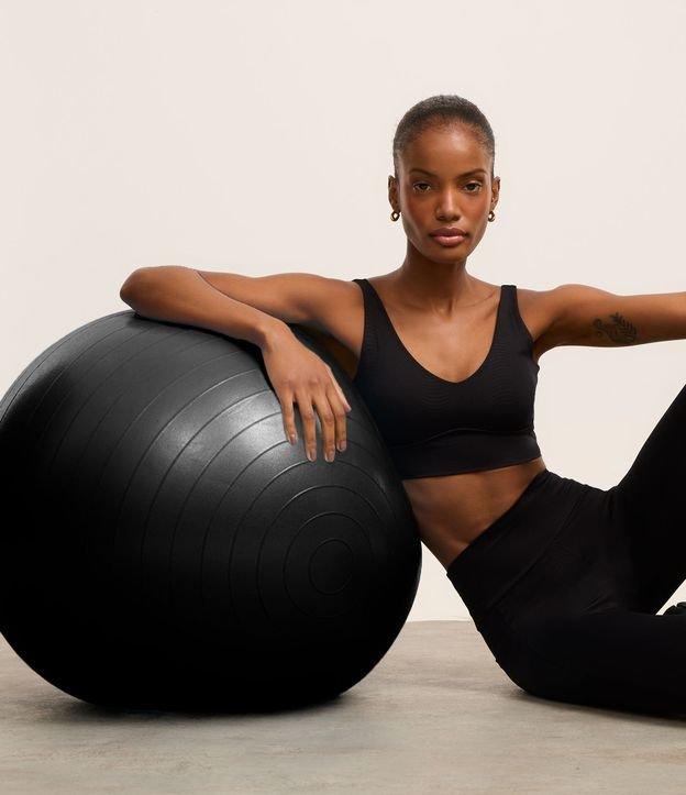 Top Sem Bojo Esportivo Geométrico em Microfibra com Barra Larga - 2