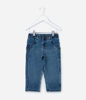 Calça Infantil em Jeans com Bolsos Laterais - Tam 1 a 6 Anos - 1