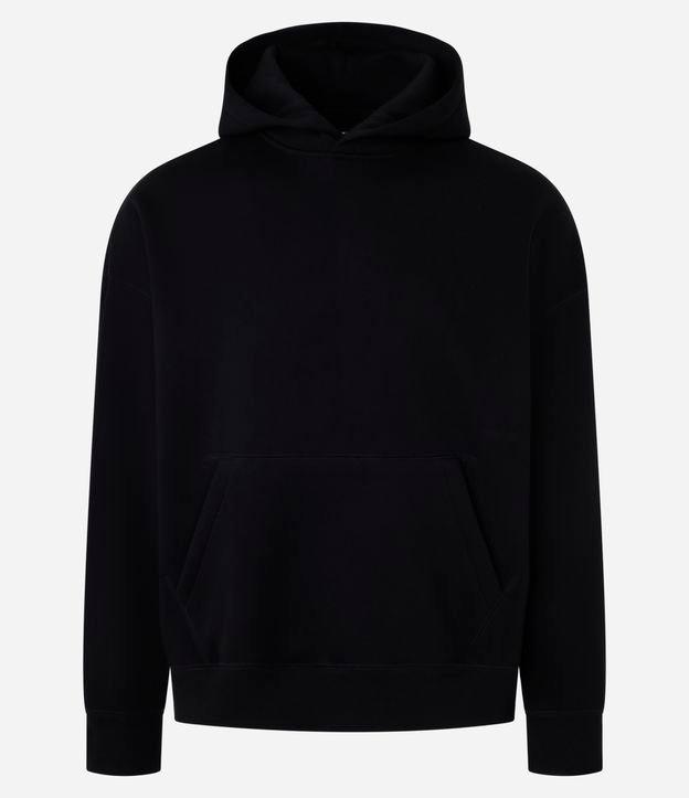 Casaco Boxy em Moletom com Felpa Liso - 1