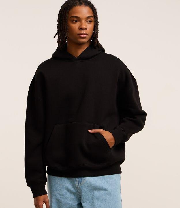 Casaco Boxy em Moletom com Felpa Liso - 2