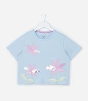 Blusa Infantil com Bordado de Flores em Paetês - Tam 5 a 14 Anos - 1