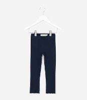 Calça Legging Infantil Canelada com Costura Frufru - Tam 1 a 6 anos - 1