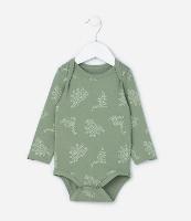 Body Infantil com Estampa Dinossauros - Tam RN a 18 meses - 1