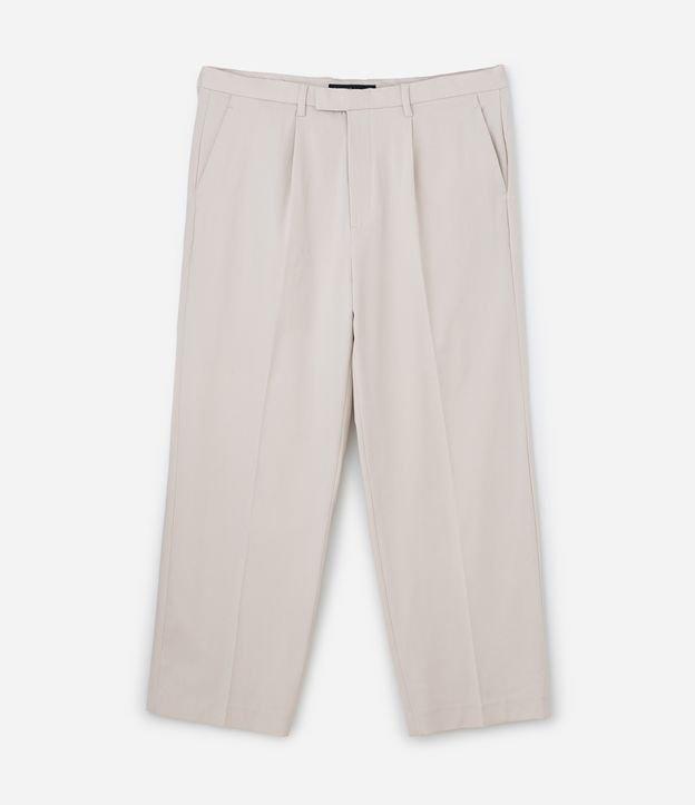 Calça Wide Leg com Bolso e Friso Alfaiatada - 1