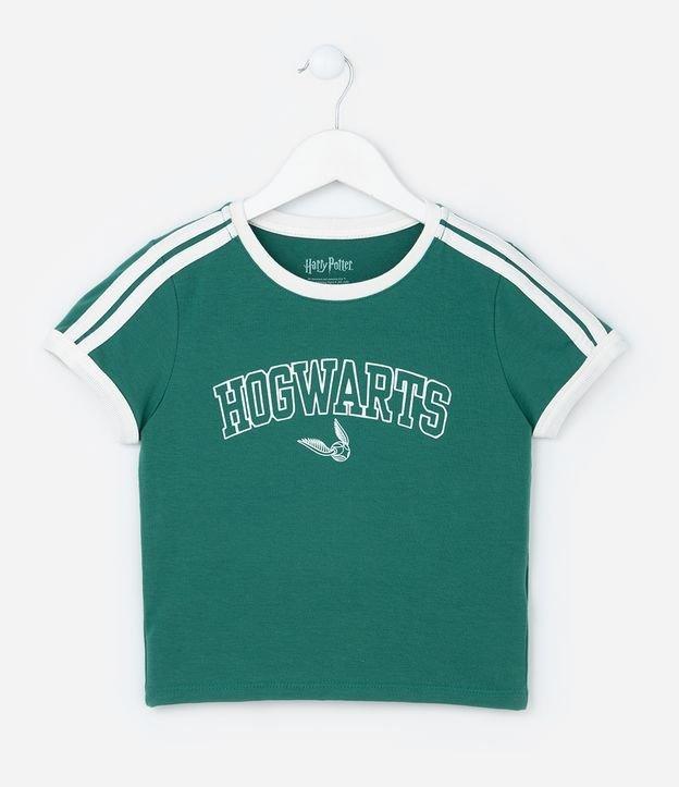 Camiseta Infantil College com Estampa Hogwarts - Tam 5 a 14 Anos - 1