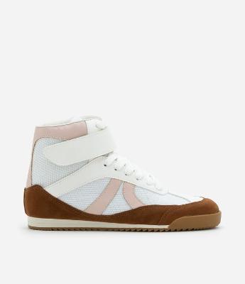 Tênis Esportivo Botinha com Recortes Contrastantes