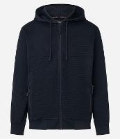 Casaco Esportivo Texturizado com Detalhe Contrastante e Bolsos - 1