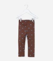 Calça Legging Infantil Canelada com Estampa Tulipa - Tam1 a 6 Anos - 1
