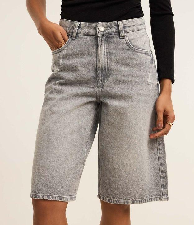 Bermuda Jorts em Jeans com Cintura Baixa - 1
