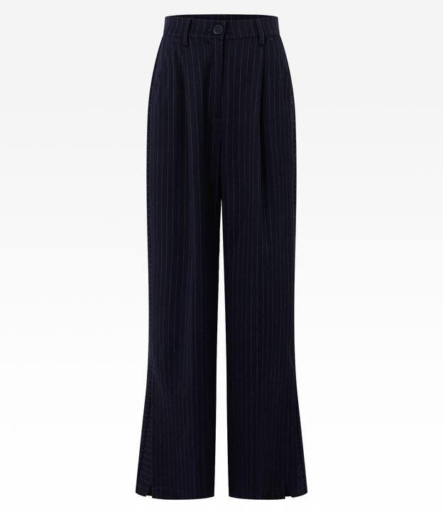 Calça Pantalona em Alfaiataria com Listras - 1