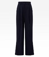 Calça Pantalona em Alfaiataria com Listras - 1