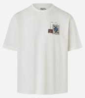 Camiseta Boxy em Algodão com Aplicação Localizada Carta de Reis - 1