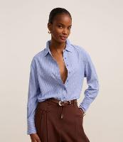 Camisa Listrada em Viscolinho com Fio Tinto - 2