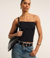 Blusa em Alfaiataria Tomara que Caia com Zíper na Lateral - 1