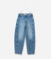 Calça Balloon Infantil Jeans com Recortes - Tam 5 a 14  Anos - 1