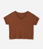 Blusa em Crepe com Decote V Curve & Plus Size - 1