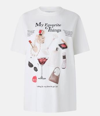 Camiseta em Algodão com Estampa My Favorite Things